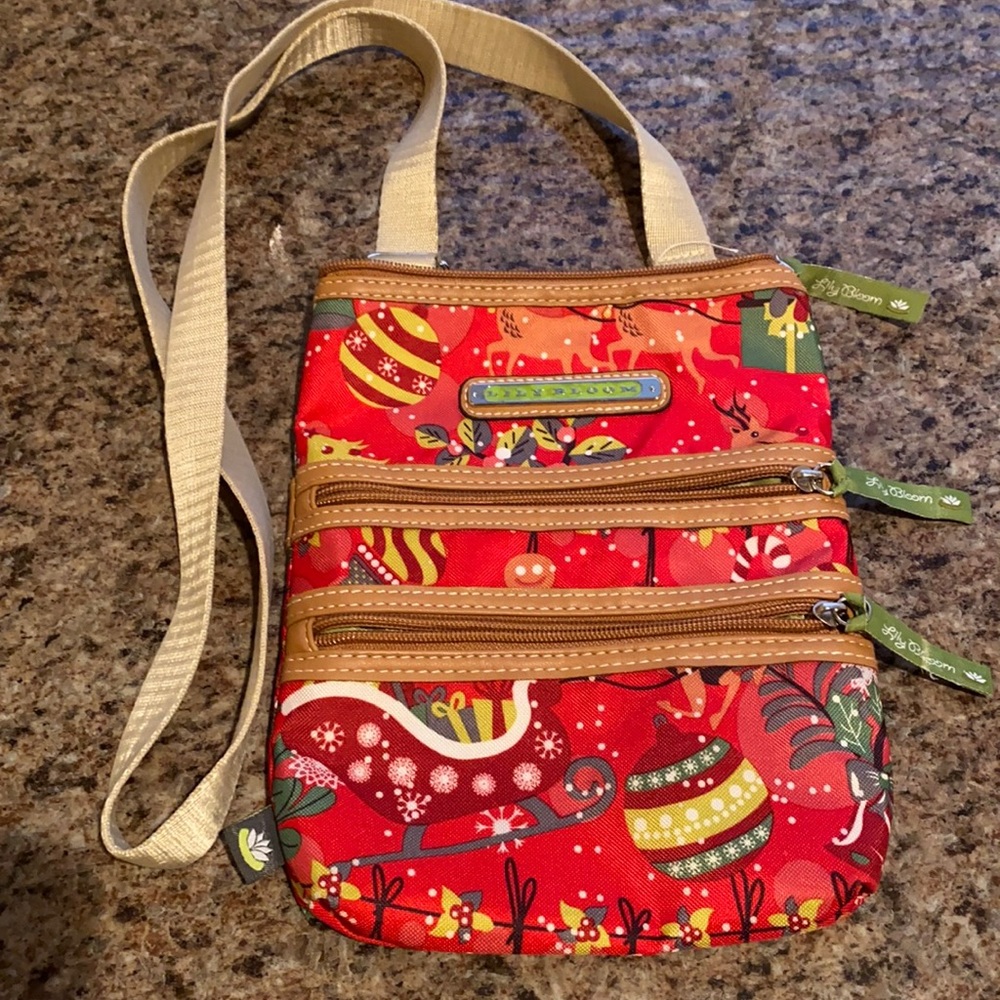 Lily Bloom Reindeer Christmas cross body